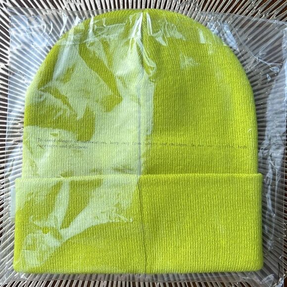 🌈 Queer Eye 🌈 yellow beanie 🌈 NWT 🌈 unisex 🌈 one size - Picture 2 of 2